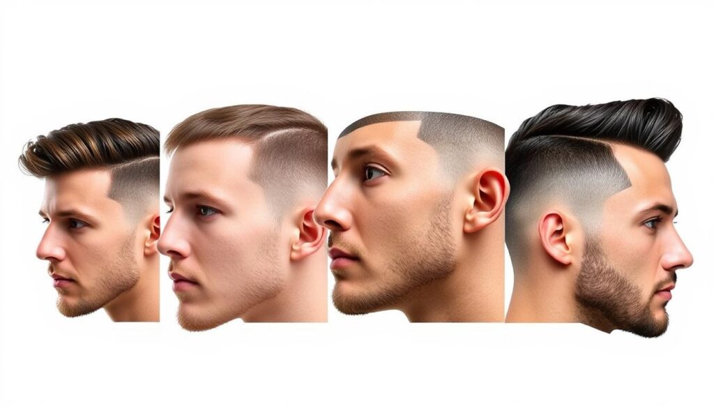 mid taper haircut for different face shapes